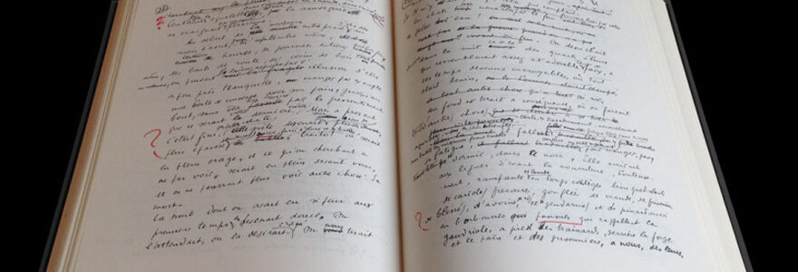 manuscrit fac-similé d'Albert Camus
